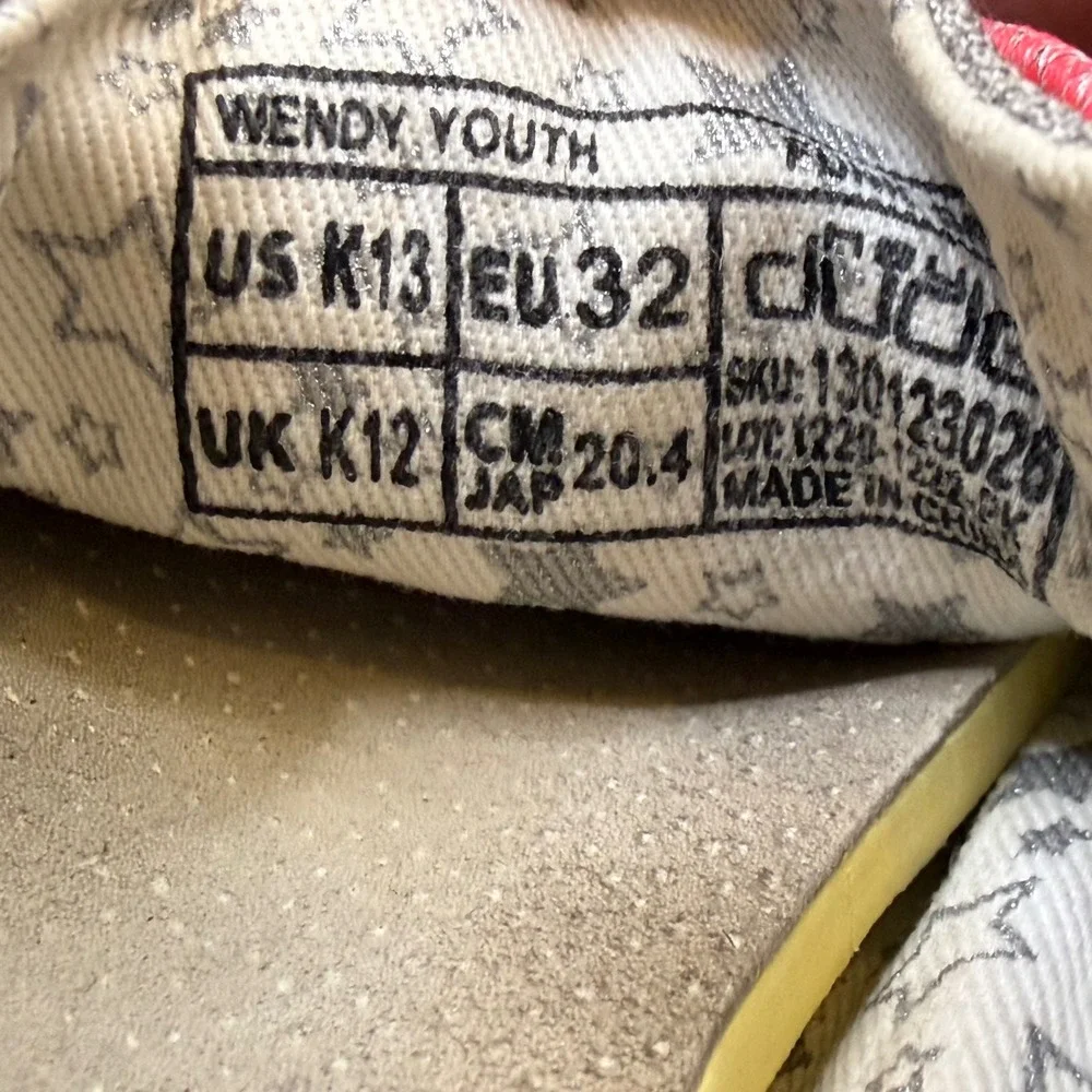 Hey Dude Wendy Youth Grey Pink Knit Slip On Loafers Shoes K13 EU 32 130123026